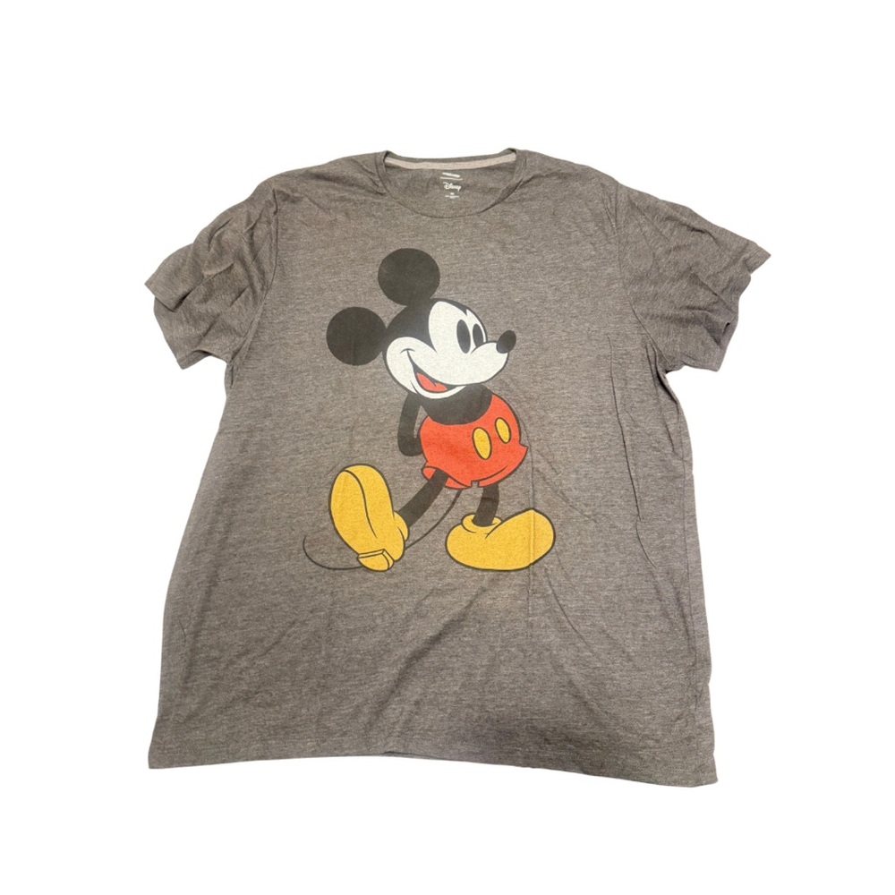 Disney Gray Mickey Mouse Short Sleeve Tee
